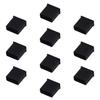 Fielect 10Pcs USB 2.0 Male Anti Dust Plug Cover Stopper Cap Silicone USB Cap Port Cover for USB 2.0 Black view 1