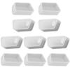 Fielect 10Pcs VGA Port Silicone Anti Dust Plug Cover Cap Stopper VGA Protectors Cap Port Anti Dust Cap Cover Clear view 1