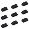 Fielect 20Pcs Silicone HDMI Anti Dust Cover Plugs Protector Stopper Cap Black for Female Port Black for TV, Computer, 14x7x5mm view 1