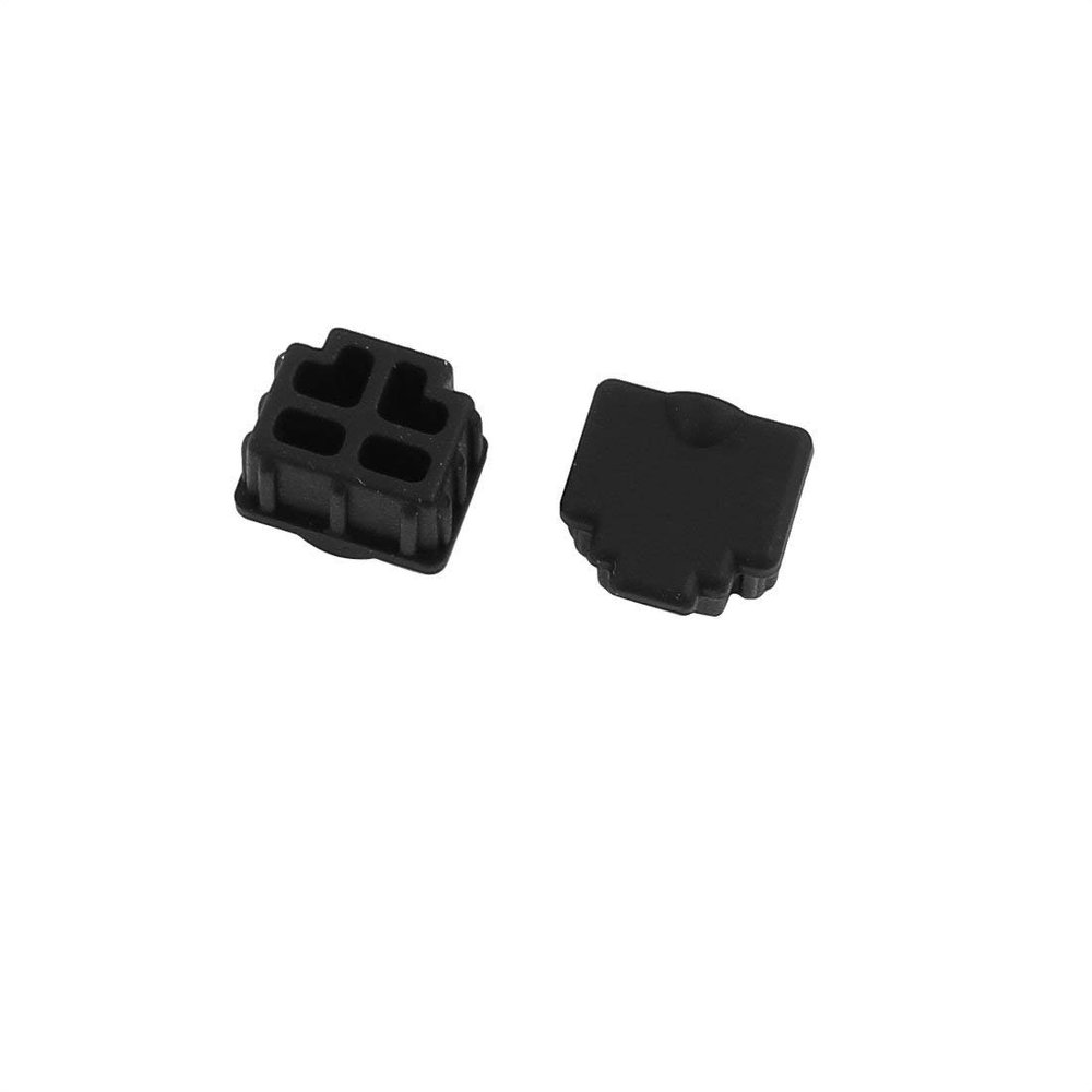 Fielect 20pcs Anti-Dust Stopper USB A3 Silicone Cap Port Cover Anti Dust Protector Black