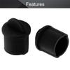 Fielect 5pcs Anti-Dust Stopper BNC-A Silicone Cap Port Cover Anti Dust Protector Black view 3
