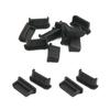Fielect 10Pcs Silicone Mini-HDMI Anti Dust Cover Plugs Silicone Protector Stopper Cap Black for Female Port Black for TV, Computer, 11.5 x 5.5 x 4mm view 1