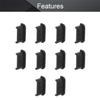 Fielect 10Pcs Silicone Mini-HDMI Anti Dust Cover Plugs Silicone Protector Stopper Cap Black for Female Port Black for TV, Computer, 11.5 x 5.5 x 4mm view 3