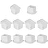 Fielect 20Pcs Silicone USB Anti Dust Cover Plug Protector USB Cap Port Cover for USB-B Transparent view 1