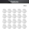 Fielect 20Pcs Silicone USB Anti Dust Cover Plug Protector USB Cap Port Cover for USB-B Transparent view 3