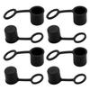 Fielect 20pcs Anti-Dust Stopper BNC-B Silicone Cap Port Cover Anti Dust Protector Black view 1
