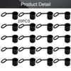 Fielect 20pcs Anti-Dust Stopper BNC-B Silicone Cap Port Cover Anti Dust Protector Black view 4