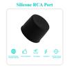 Fielect 10Pcs Silicone RCA Anti Dust Cover Plugs RCA Port Cap Stopper Cover RCA Cap Black view 4