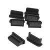 Fielect 5Pcs Silicone Mini-HDMI Anti Dust Cover Plugs Silicone Protector Stopper Cap Black for Female Port Black for TV, Computer, 11.5 x 5.5 x 4mm view 1