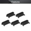 Fielect 5Pcs Silicone Mini-HDMI Anti Dust Cover Plugs Silicone Protector Stopper Cap Black for Female Port Black for TV, Computer, 11.5 x 5.5 x 4mm view 3