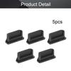 Fielect 5Pcs Silicone Mini-HDMI Anti Dust Cover Plugs Silicone Protector Stopper Cap Black for Female Port Black for TV, Computer, 11.5 x 5.5 x 4mm view 4