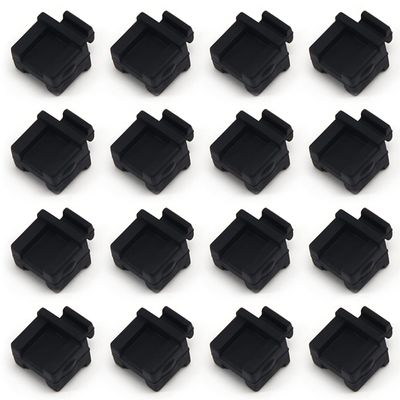 Fielect 10pcs Anti-Dust Stopper SFP-B Silicone Cap Port Cover Anti Dust Protector Black