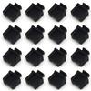 Fielect 10pcs Anti-Dust Stopper SFP-B Silicone Cap Port Cover Anti Dust Protector Black view 1