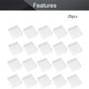 Fielect 20Pcs USB 2.0 Male Anti Dust Plug Cover Stopper Cap Silicone USB Cap Port Cover for USB 2.0 Transparent view 3