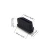 Fielect 10Pcs Silicone HDMI Anti Dust Cover Plugs Protector Stopper Cap Black for Female Port Black for TV, Computer, 14x7x5mm view 2