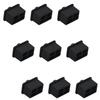 Fielect 10pcs Anti-Dust Stopper SFP-A Silicone Cap Port Cover Anti Dust Protector Black view 1