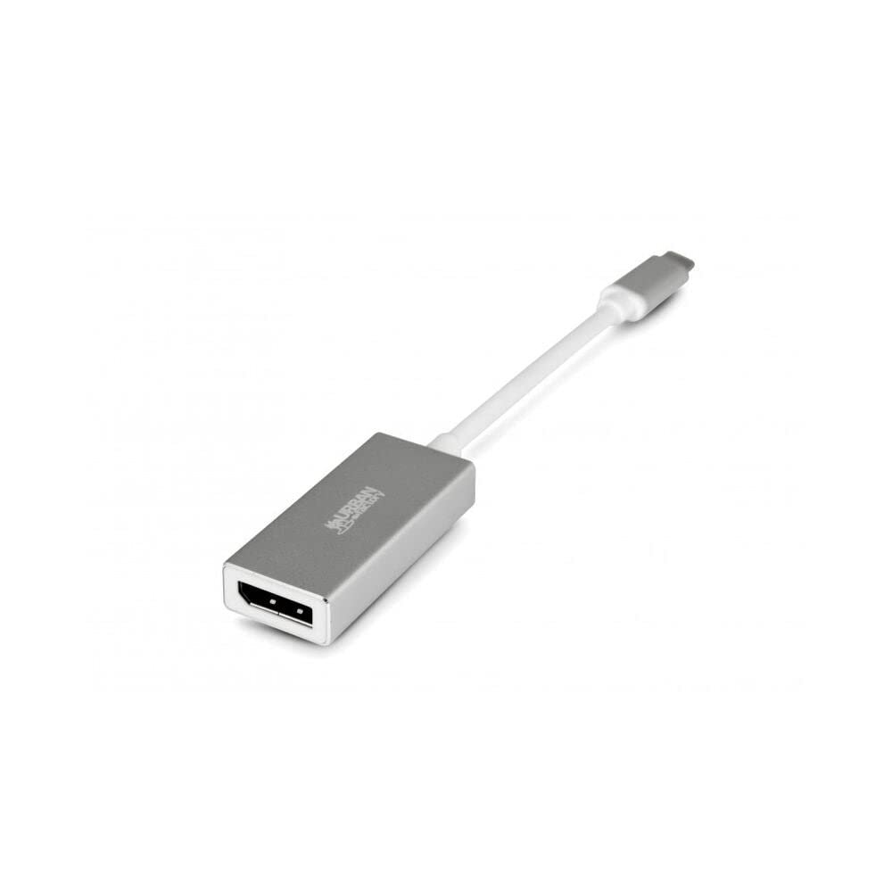 Adaptateur USB-C Urban Factory vers DisplayPort 15cm (Gris)