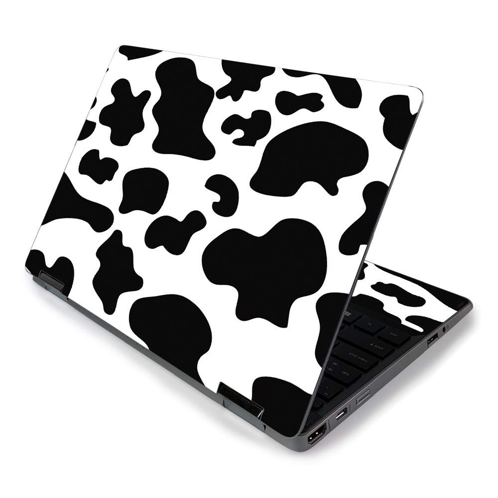 MightySkins Skin for HP Pavilion x360 11" (2019) - Cow Print | Protective, Durable, and Unique Vinyl Decal wrap Cover | Easy to Apply, Remove, and Change Styles | Made in The USA