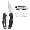 Byrd by Spyderco Harrier 2 Lightweight Folding Pocket Knife with 3.3" 8Cr13MoV Steel Blade and FRN Handle - EDC Knife for Men and Women, Perfect for Hunting, Tactical - CombinationEdge - BY01PSBK2 view 2