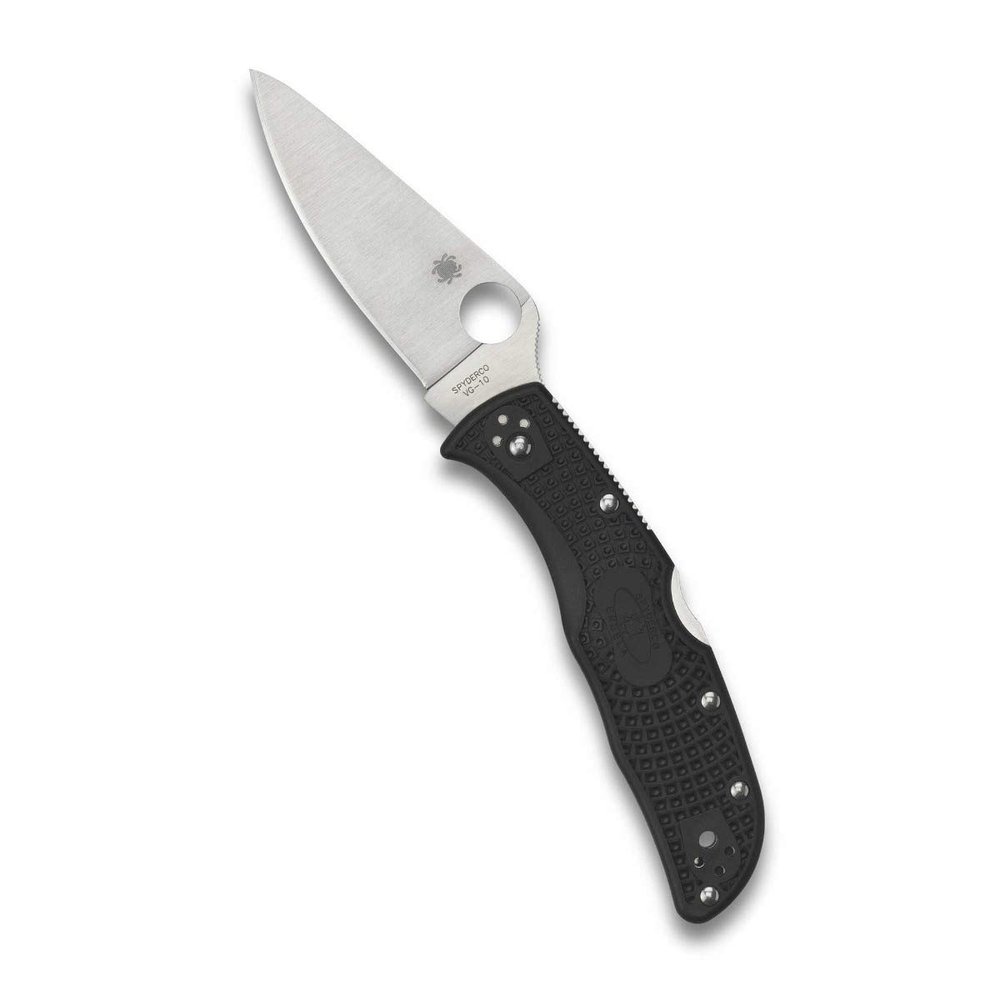 Spyderco Endela Lightweight Knife with 3.41" VG-10 Stainless Steel Blade and Emerson Opener - PlainEdge - C243PGYW