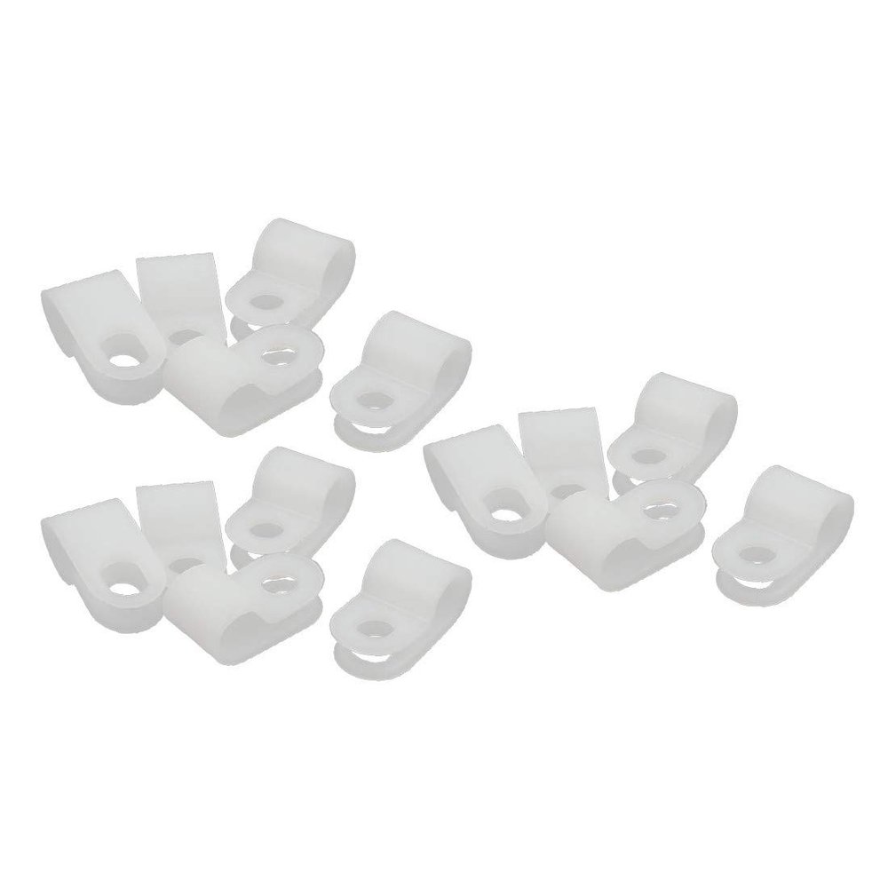 New Lon0167 15Pcs Featured Nylon R-Type Cable reliable efficacy Clamp 1/4" for Wire Hose Tube(id:6ba 62 17 62a)