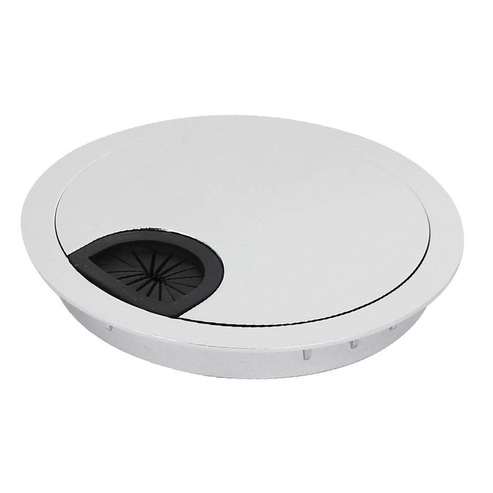 New Lon0167 80mm Dia Featured Round Shape Wire Reliable Efficacy Organizer Cable Hole Cover for Computer Desktop Table(id:49a d8 e5 a5b)