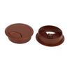 New Lon0167 Computer PC Featured Desk Plastic Round reliable efficacy Grommet Wire Cable Hole Covers Brown 50mm Dia 20pcs(id:73e 8f 47 57b) view 2