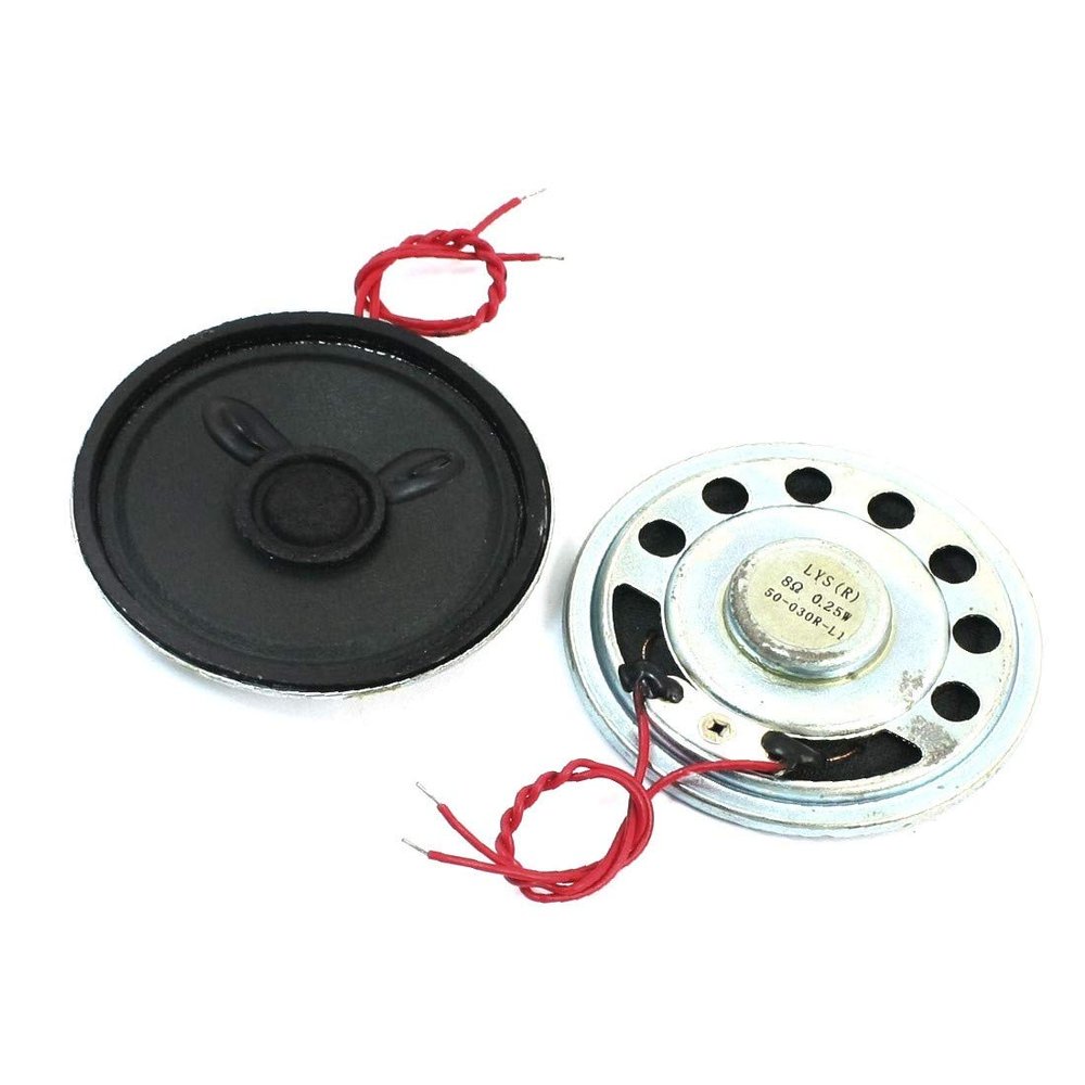 New Lon0167 Music Player Featured 50mm Dia Round reliable efficacy Magnet Sealed Round Metal Mini Speaker Loudspeaker 8 Ohm 0.25W 2Pcs(id:592 ae 34 930)