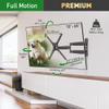 Barkan 21'' Long TV Wall Mount, 13-65 inch Full Motion Articulating - 4 Movement Premium Flat/Curved Screen Bracket, Holds up to 80lbs, Extremely Extendable, Fits LED OLED LCD view 2