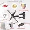 Barkan 21'' Long TV Wall Mount, 13-65 inch Full Motion Articulating - 4 Movement Premium Flat/Curved Screen Bracket, Holds up to 80lbs, Extremely Extendable, Fits LED OLED LCD view 3