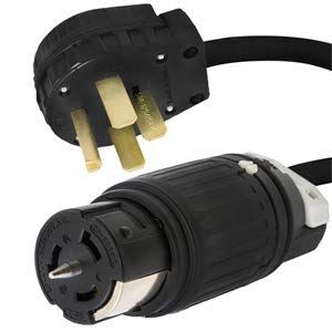 14-50P to CS6364 Locking Power Cord - 100 ft, 50A, 125/250V - Iron Box # IBX-6910-100 (100 ft)