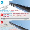 IBENZER Compatible with New MacBook Air 13 inch case 2022 2021 2020 M1 A2337 A2179 A1932, Hard Shell Case&Keyboard Cover&Screen Film for Mac Air 13 with Touch ID (2018-2022), Airy Blue, AT13ARBL+2 view 4