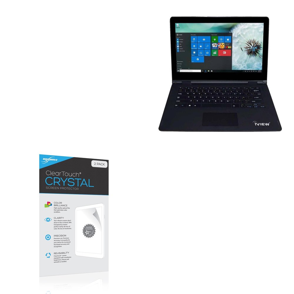 BoxWave Screen Protector Compatible with iView Ultima (13.3 in) - ClearTouch Crystal (2-Pack), HD Film Skin - Shields from Scratches