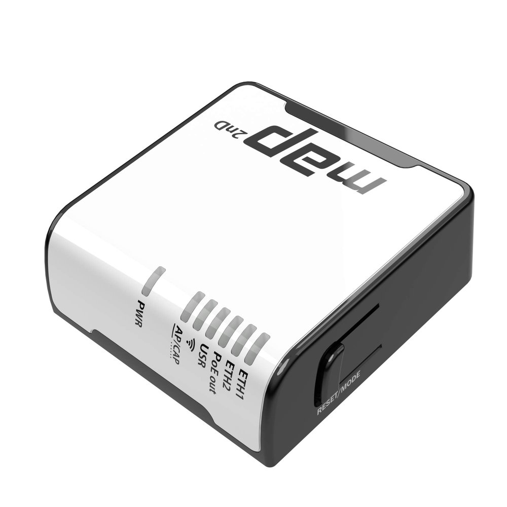 Mikrotik mAP RBmAP2nD Micro Access Point Dual-Chain 2.4GHz with 2 Ethernet Ports and 1 USB Port