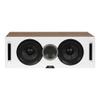 ELAC Debut Reference C5.2 Center Channel Speaker - White Baffle, Oak Cabinet view 1