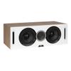 ELAC Debut Reference C5.2 Center Channel Speaker - White Baffle, Oak Cabinet view 3
