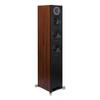 ELAC Debut Reference Floor Standing Speaker, Walnut or Oak Single Tower Speakers for Home Theater, Black Baffle with Walnut Sides view 4