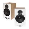 ELAC Debut Reference B6.2 Bookshelf Speakers - (Pair) White Baffle, Oak Cabinet view 1