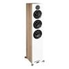 ELAC Debut Reference Floor Standing Speaker, Walnut or Oak Single Tower Speaker for Home Theater, White Baffle with Oak Sides view 4