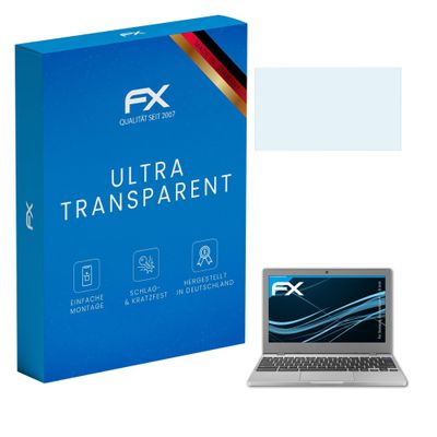 atFoliX Screen Protection Film compatible with Samsung Chromebook 4 11.6 inch Screen Protector, ultra-clear FX Protective Film (2X)
