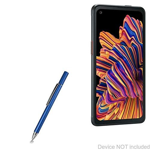 BoxWave Stylus Pen Compatible with Samsung Galaxy XCover Pro - FineTouch Capacitive Stylus, Super Precise Stylus Pen - Lunar Blue
