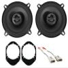 Alpine Pair S-S50 170 Watt 5.25" 5 1/4" Coaxial 2-Way Speaker Bundle with METRA 72-5512 Wire Harness & METRA 82-5600 5.25" to 6 x 8 Speaker Brackets Compatible with 2004 Ford F-150 Heritage (3 Item) view 1