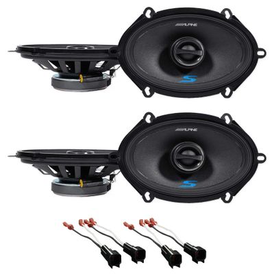 Front+Rear Alpine S 5x7" Speaker Replacement Kit For 2004-2007 Mercury Monterey