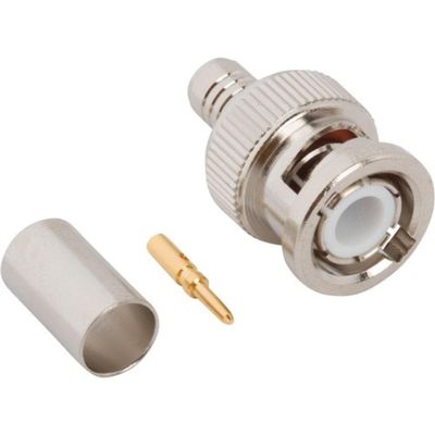 000-68175, Conn BNC 0Hz to 4GHz 50Ohm Crimp ST Cable Mount PL Gold (5 Items)