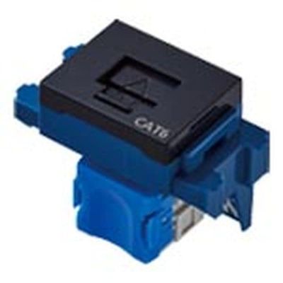 Panasonic NR3170B Gutto Series Information Modular Jack, CAT6, Embedded Type, Black