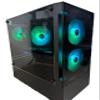 Centaurus Andromeda B9 Gaming PC, AMD Ryzen 7 7800X3D 8-Core, Radeon RX 9060 XT 16GB, 2TB NVME SSD, 32GB DDR5 RAM, Win 11 Pro, WiFi, RGB LEDs, Glass. Custom Built Performance Gaming Desktop Computer view 3
