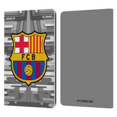Head Case Designs Officially Licensed FC Barcelona Away Goalkeeper 2019/20 Crest Kit Leather Wallet Case Compatible with Kindle Paperwhite 1/2 / 3