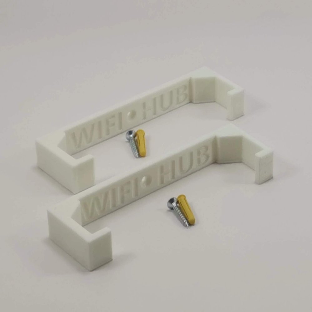 3D Cabin Now Broadband Hub Two Wall Bracket Wall Mount Holder WiFi Router White