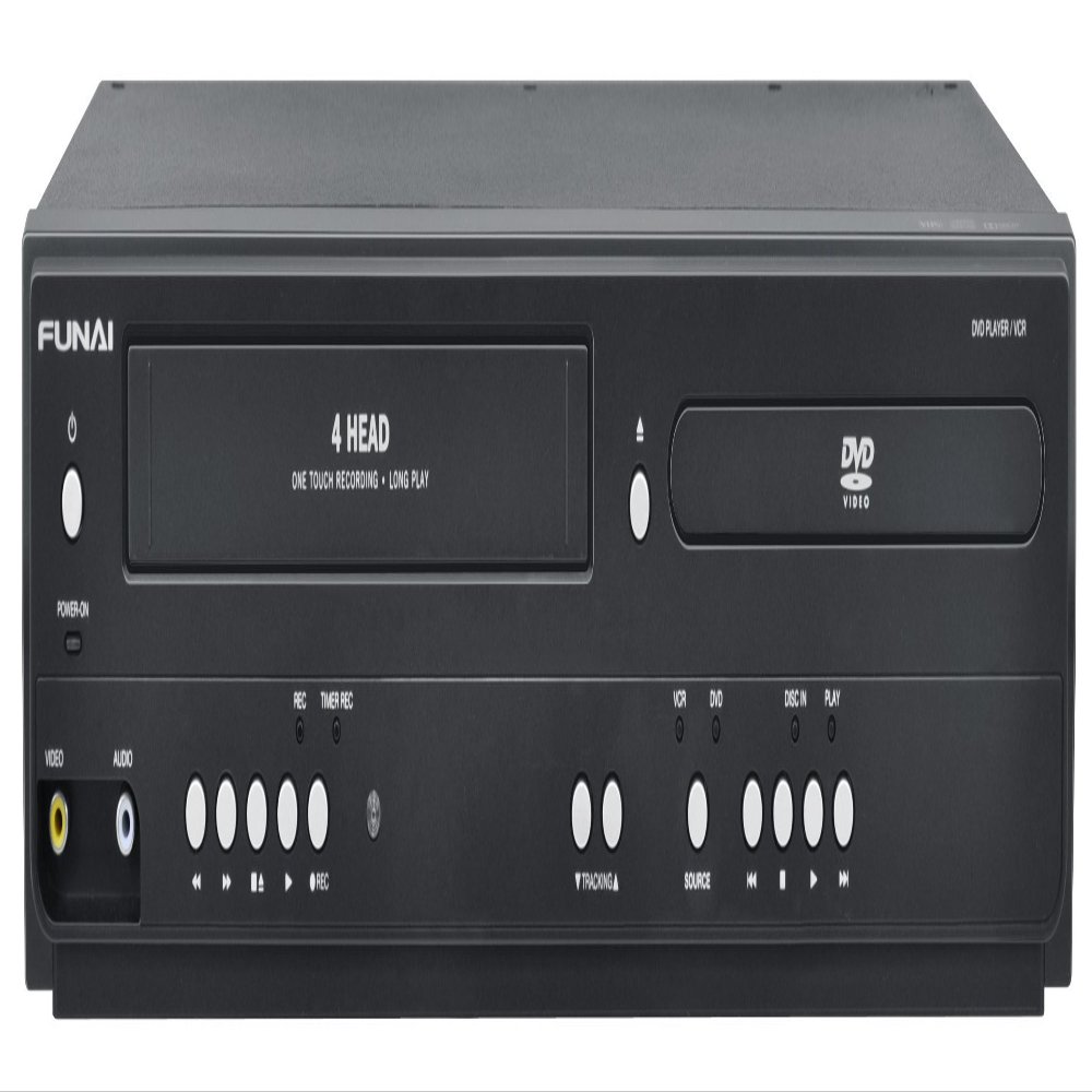 Funai Corp. DV220FX5 Dual Deck DVD and VHS Player (Renewed)