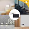 Goodlite G-20240 5W 250LM Horizontal Indoor-Outdoor LED Step Light, Wet Location, Black Finish, Dimmable, Super White 5000k view 2